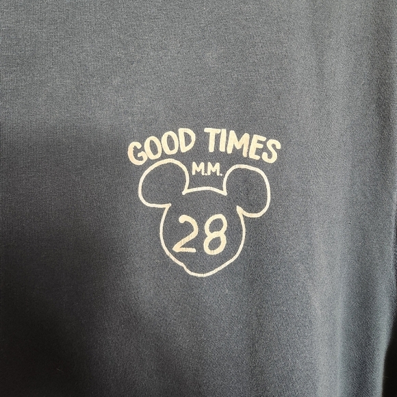 Junk Food Mens Navy Disney Good Times Mickey Mouse Sleeveless Cotton Tee |XL| - Picture 2 of 7